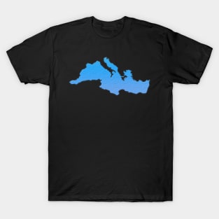 Mediterranean Sea Outline T-Shirt